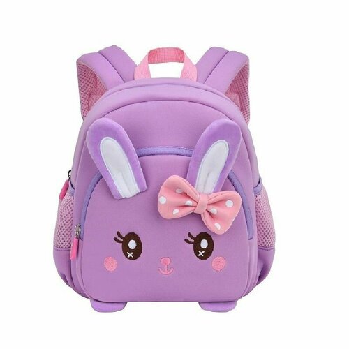Рюкзак детский для девочки дошкольный с зайчиком для садика 3100₽