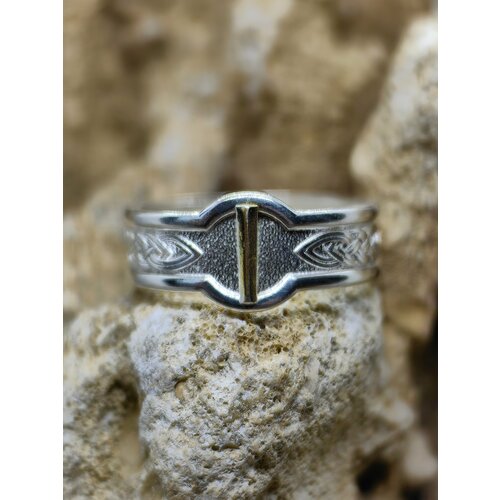 фото Кольцо sidorge, размер 19, серебряный, золотой