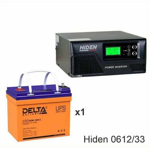 ИБП Hiden Control HPS20-0612 + Delta DTM 1233 L батарея delta dtm 1233 l 12в 33ач 195 130 168