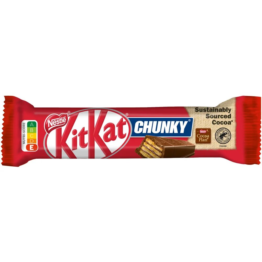 KitKat, Chunky, Хрустящяя вафля в шоколадe, 6 шт х 40г — фото 1