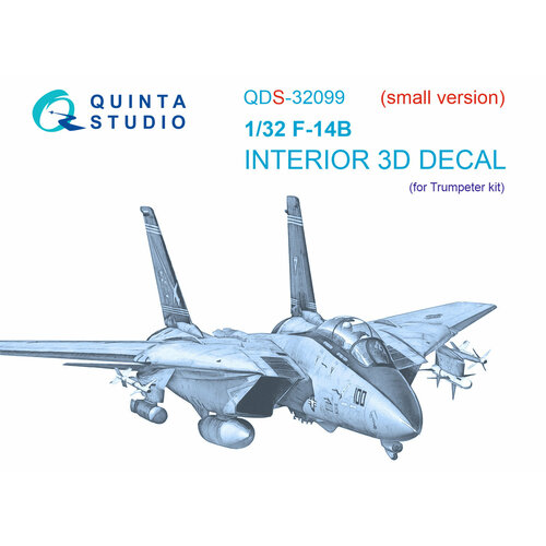 QDS-32099 3D Декаль интерьера кабины F-14B (Trumpeter) (Малая версия)