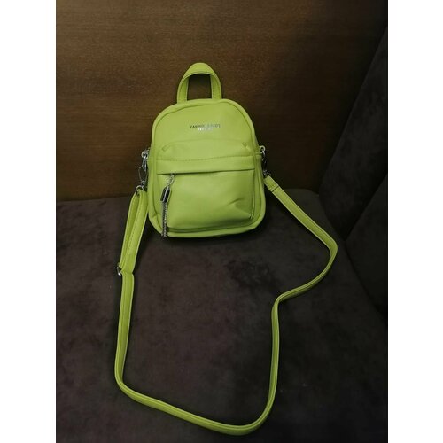 Рюкзак торба , зеленый сумочка рюкзак из эко кожи