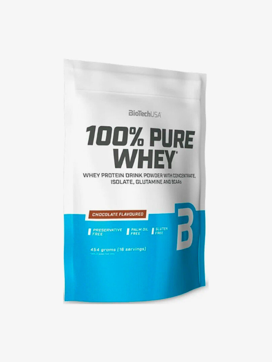 Протеин BioTechUSA 100% Pure Whey, 454 гр, черный бисквит