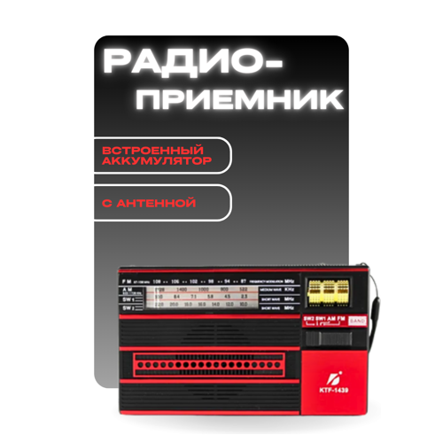 Портативный аккумуляторный радиоприемник с фонарем KTF-1439 105000₽