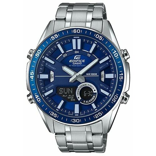 Наручные часы CASIO Edifice EFV-C100D-2A, синий, серебряный