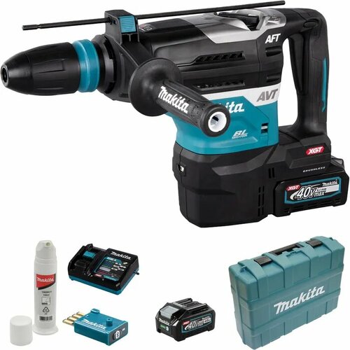 Перфоратор аккумуляторный SDS-Max Makita HR005GM202 2 аккумулятора зарядное устройство 199000₽