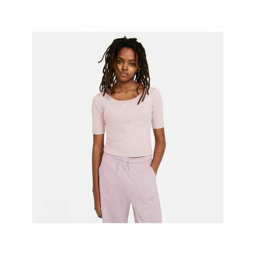 Футболка NIKE, размер XS [producenta.mirakl], розовый свитшот женский nike sportswear essential plus size оранжевый размер 56 58