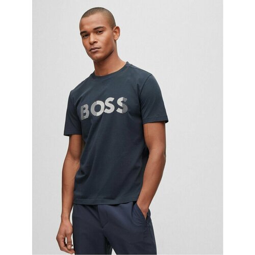 Футболка BOSS, размер XXL, синий футболка boss размер xxl [int] синий