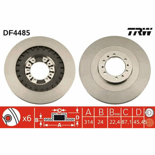 TRW DF4485 (2 шт.)
