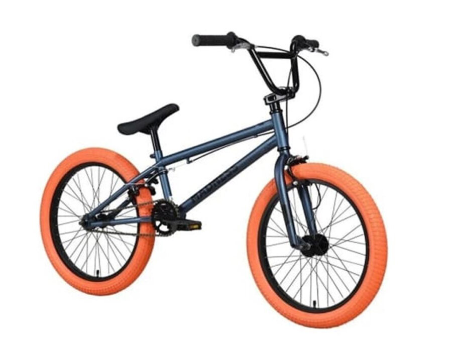 Экстремальный трюковый взрослый велосипед Stark'22 Madness BMX 1 темно-синий черный мандариновый