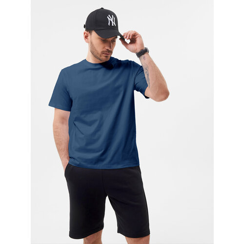 Футболка Winenergy, размер 46, синий футболка lo хлопок однотонная капюшон размер 46 серый