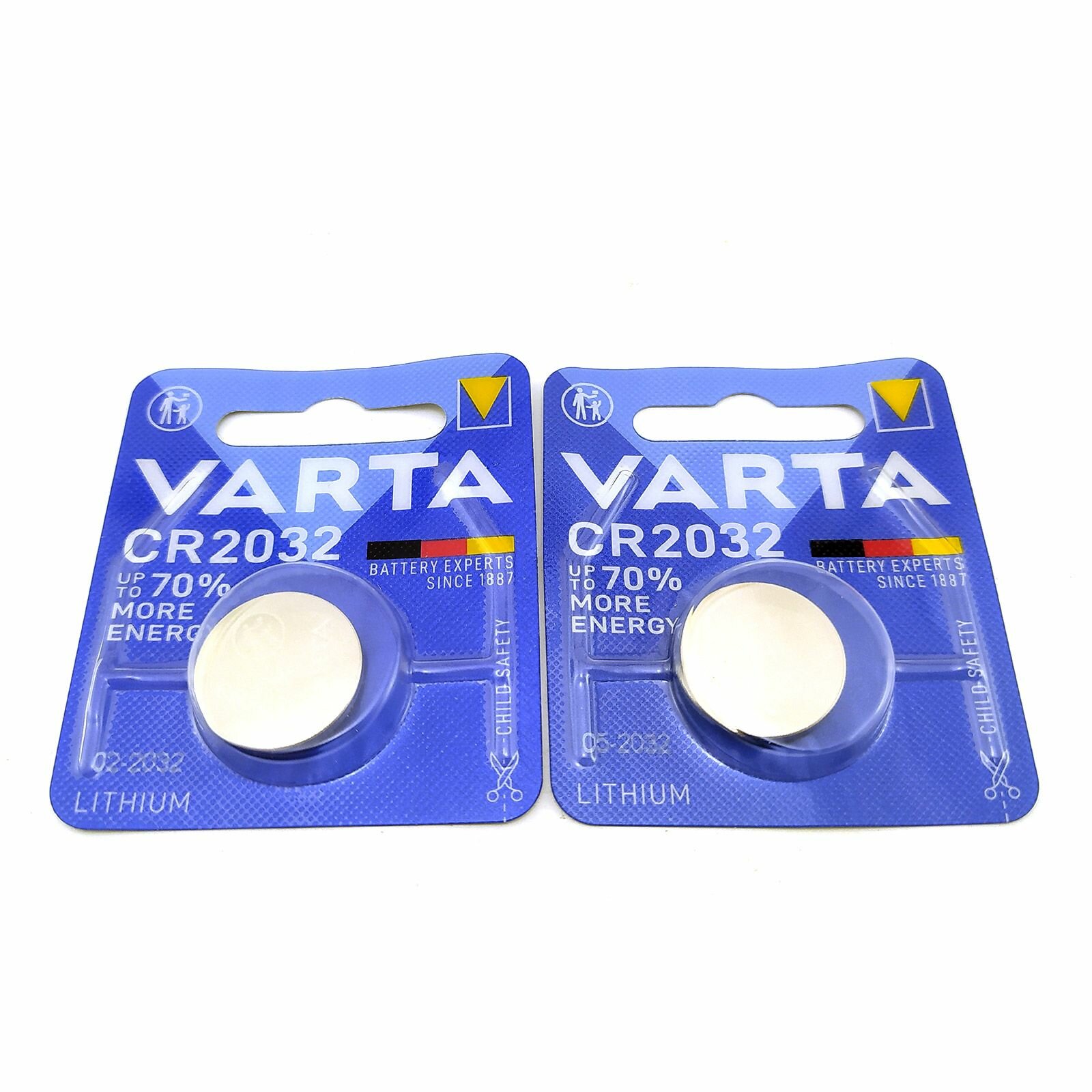 Батарейки (2шт) VARTA CR2032 3В (6032) литиевые дисковые (1шт*2)