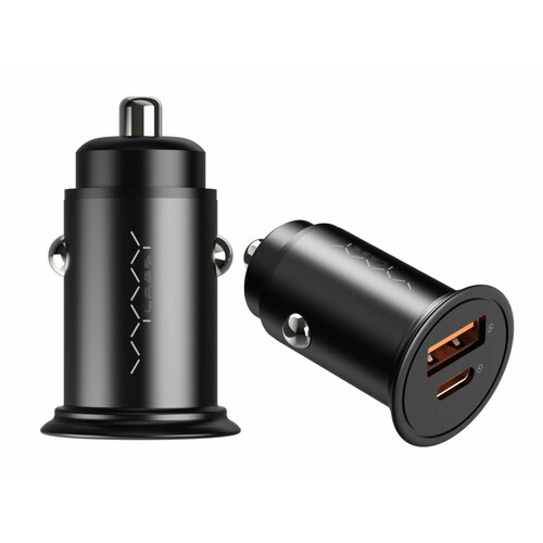 Автомобильное зарядное устройство VYVYLABS VJY65B 65W USB + Type-C Dual Fast Car Charger Black автомобильное зарядное устройство acefast b2 72w dual usb c metal car charger цвет черный