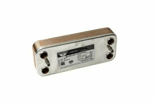 Теплообменник ГВС 12 пластин Zilmet (Италия) 192 x 148 (для Viessmann WH1B Beretta Biasi) 7825533