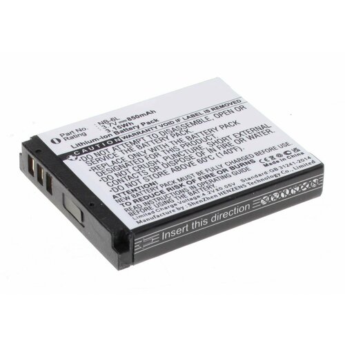 Аккумуляторная батарея iBatt iB-F471 850mAh, для камер NB-6L NB-6LH iB-F120 CS-NB6LMX