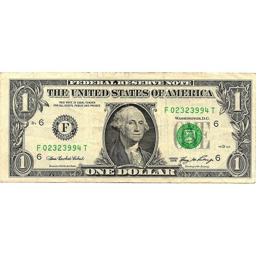 Доллар 2006 г США № 02323994