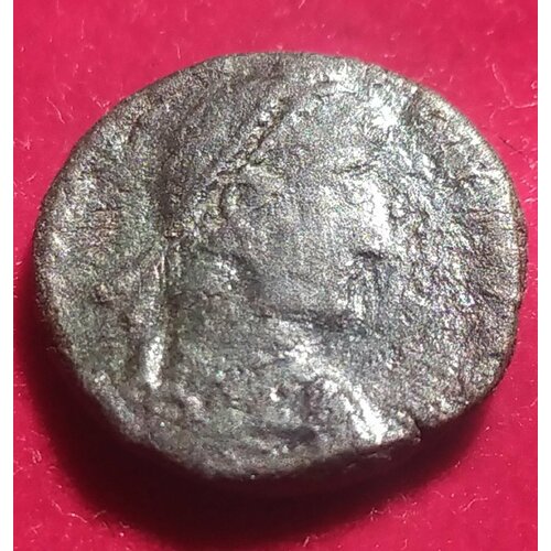 Рим Фоллис , Римская империя, император Валентиниан II 375-392 год В монета фоллис аркадий 383 408 vot римская империя