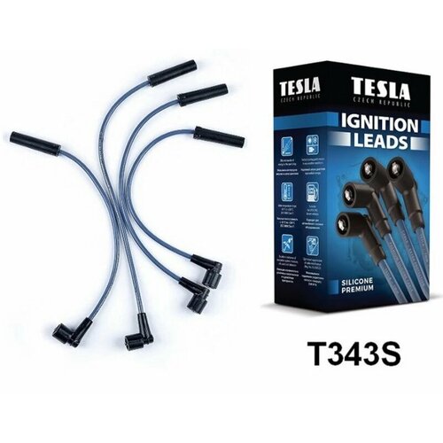 Провода Высоковольтные Газель/Уаз Дв.4216 Инжектор (Евро 4) "Tesla" Sil (Силикон) TESLA арт. T343S