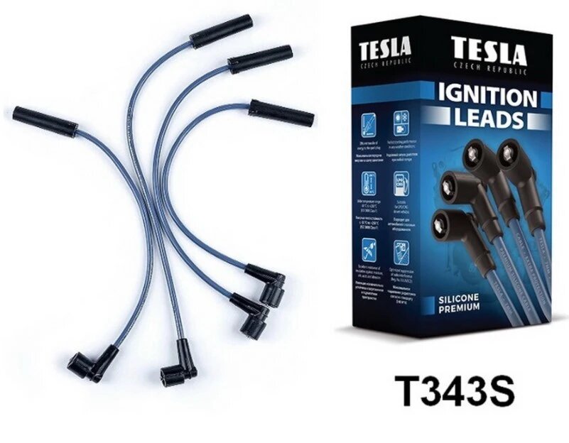 Провода Высоковольтные Газель/Уаз Дв.4216 Инжектор (Евро 4) "Tesla" Sil (Силикон) TESLA арт. T343S