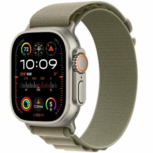 Смарт-часы Apple Watch Ultra 2 GPS Cellular 49mm Olive Alpine Loop 10874600₽