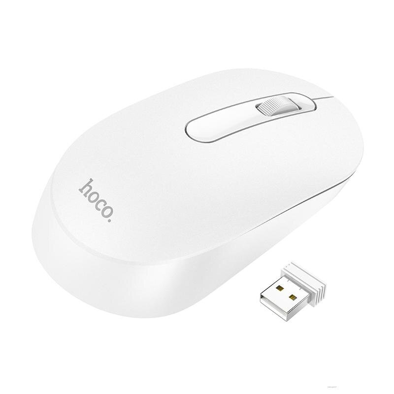 Мышь беспроводная Hoco GM14 Platinum 2.4G Business Wireless Mouse белая