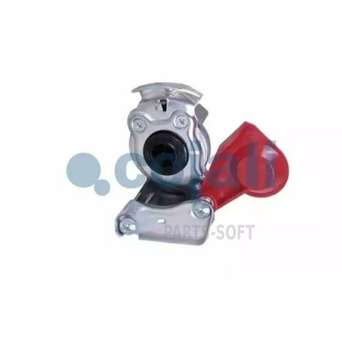 COJALI 6001407 Головка соединительная тормозной системы прицепа 16мм груз авто красная с клапаном COJALI 1110₽