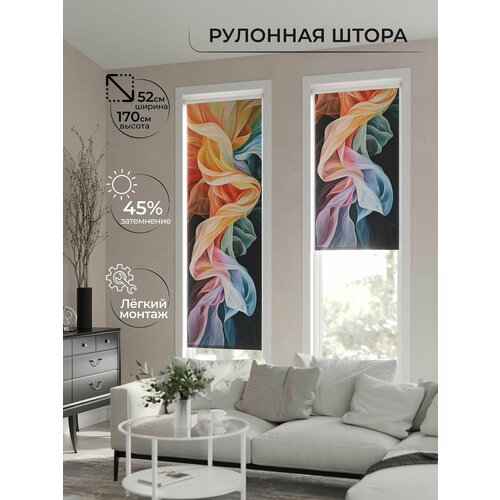 Рулонные шторы AT HOME Анимаис-476 - ширина 62 см, длина 170 см. высота 170 см, ширина 52 см