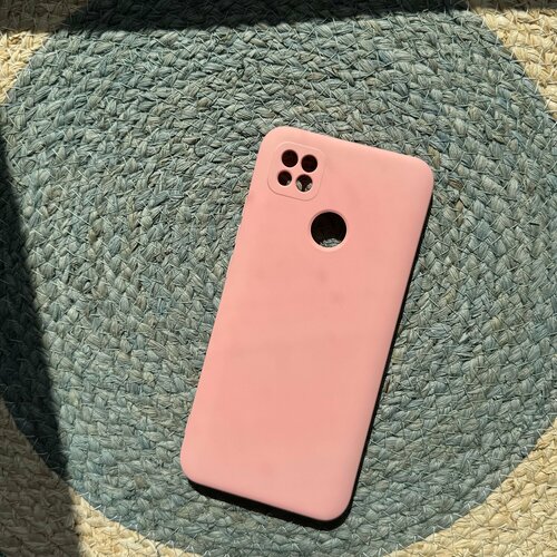 накладка силиконовая silicone cover для xiaomi redmi 9c xiaomi redmi 10a пудровая Чехол Xiaomi Redmi 9c розовый Silicone Cover