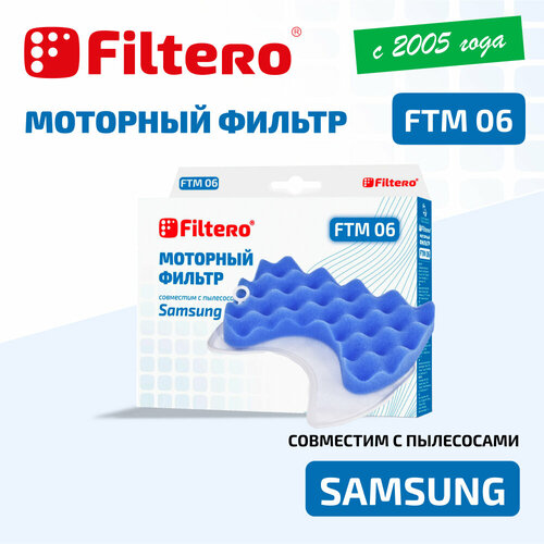 Filtero Моторные фильтры FTM 06, синий, 2 шт.