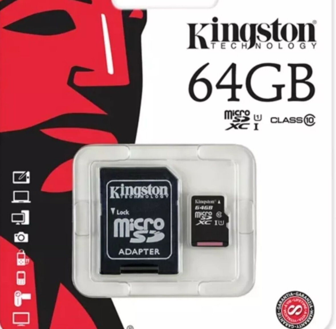 Карта памяти 64 ГБ Kingston