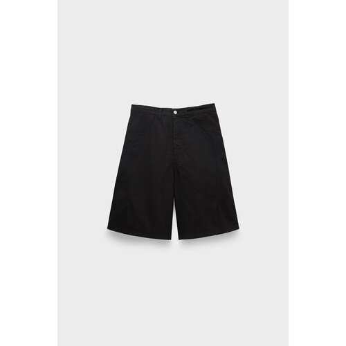 Бермуды Andrea Ya'aqov wide shorts black, размер 34, черный
