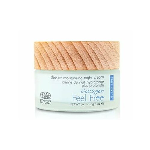 FEEL FREE, COLLAGEN, Крем для лица ночной увлажняющий с коллагеном, 50 мл 4220