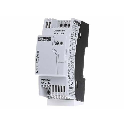 Источник питания постоянного тока 85 . 264 В / 12 В 18 Вт STEP-PS/1AC/12DC/1.5 – Phoenix – 2868567 – 4046356292924