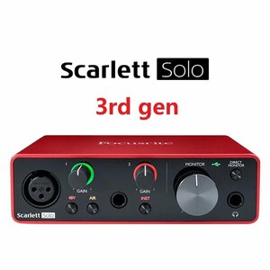 Внешняя звуковая карта Focusrite Scarlett Solo 3rd Gen