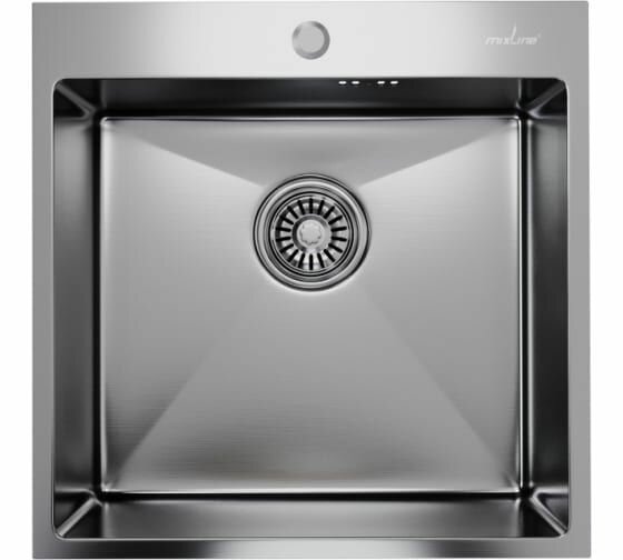 мойка кухонная нержавеющая mixline pro 50х50 с сифоном 547229 - фото №17