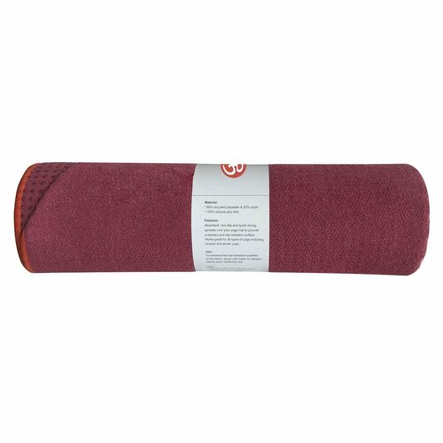 Полотенце для йоги iyogasports, 183*61, бордовый