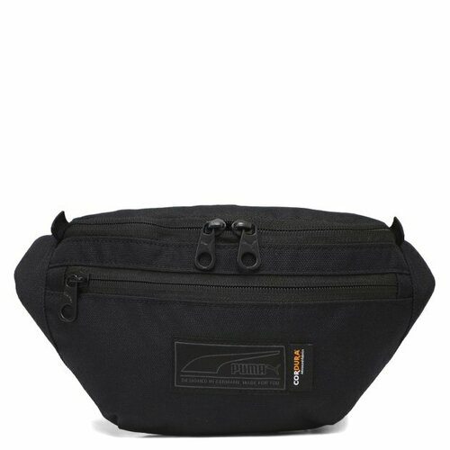 Сумка поясная PUMA, черный brand waist bag men leather fanny pack waist packs chest bag male casual belt bags sling crossbody bum bag belly waist packs