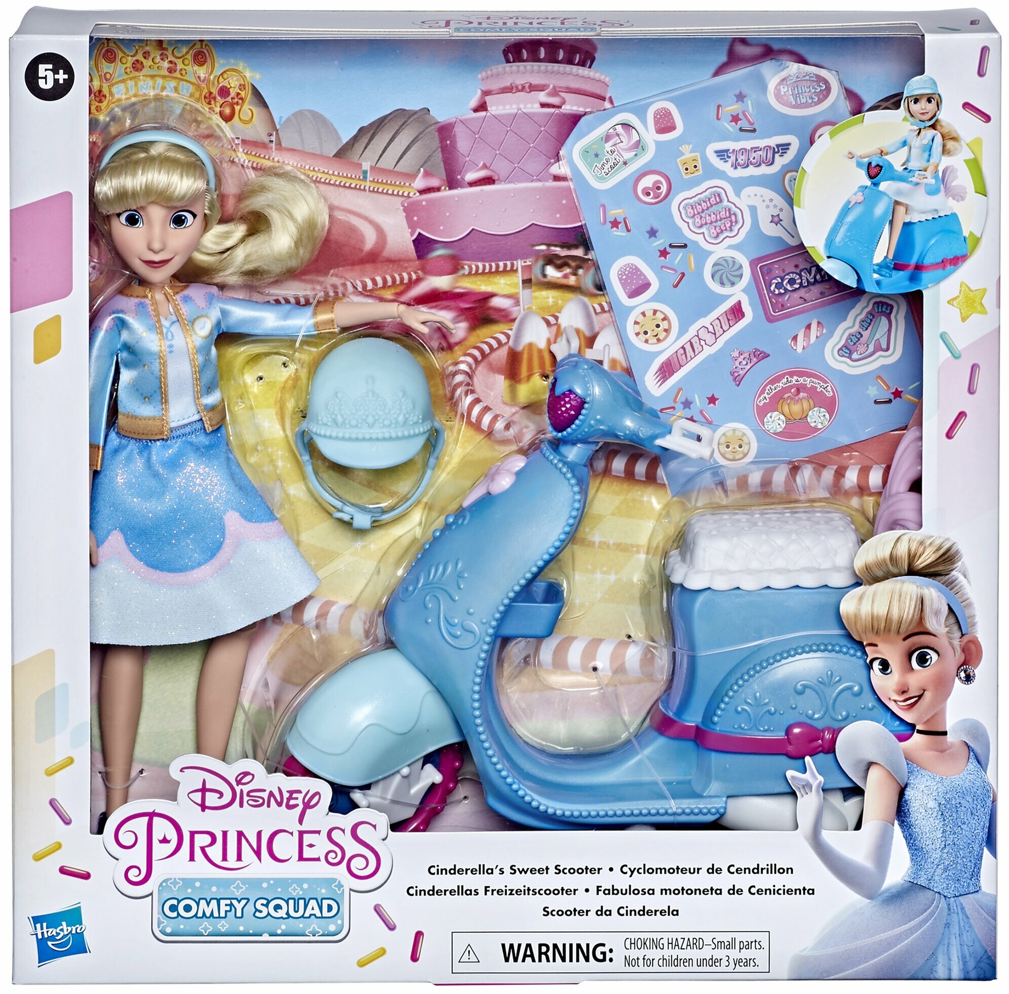 Кукла Hasbro Disney Princess Комфи Скутер, E8937 разноцветный
