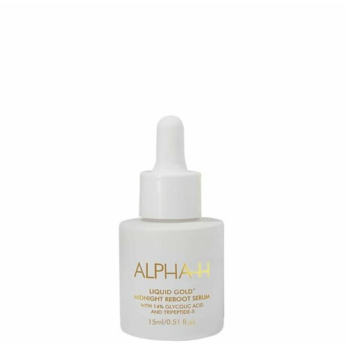 Alpha-H Liquid мини ночная сыворотка против морщин Gold Midnight Reboot Serum 15мл