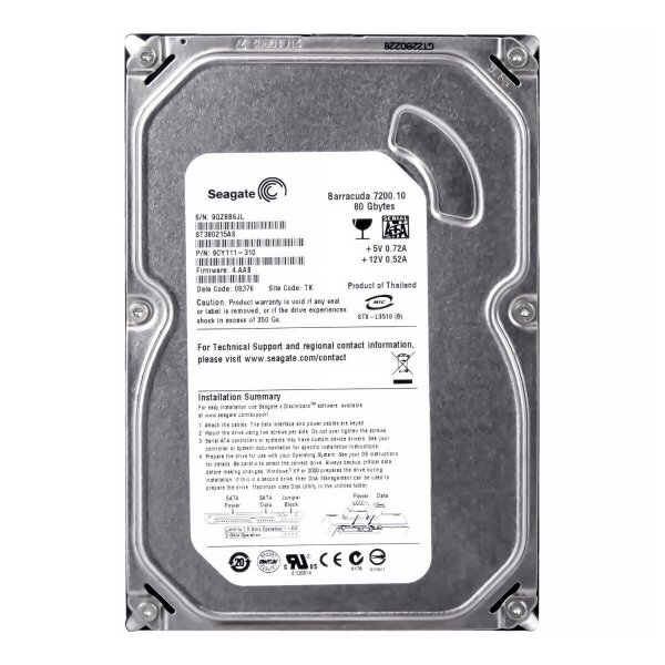Жесткий диск Seagate 9CY111 80Gb 7200 SATAII 3.5" HDD