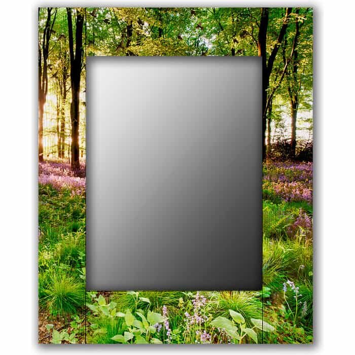 фото Настенное зеркало Дом Корлеоне Лесные цветы 50x65 см