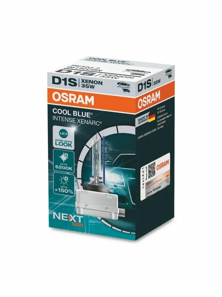 Osram D1S 85V-35W (PK32d-2) 6200K Xenarc Cool Blue Intense