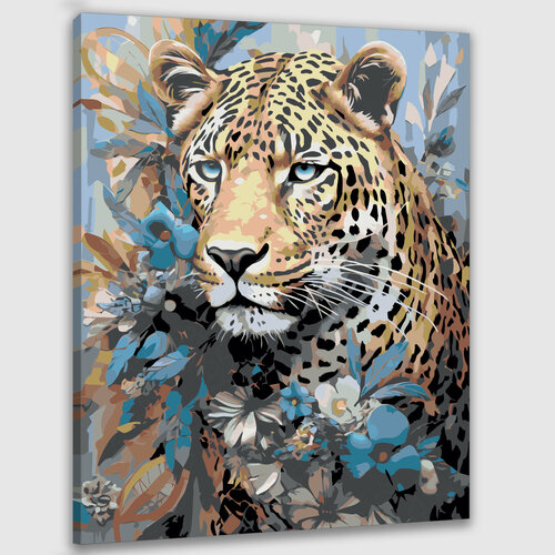 Картина по номерам 50х40 Магия леопарда