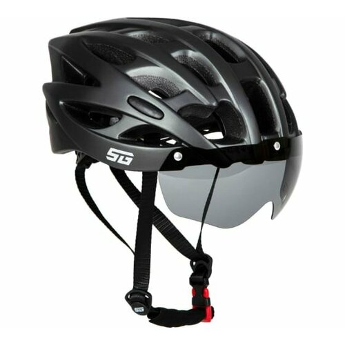 шлем stg wt 099 черный размер l l Шлем STG WT-037, L (58-61 см) с визором, серый