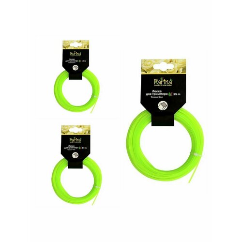 Леска для триммера d 1,6мм 15м квадрат Farina 93359 3шт