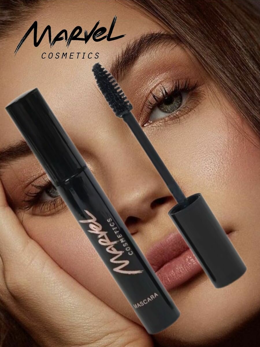 MARVEL COSMETICS Тушь для ресниц супер объем и удлинение, черная / Marvel М002 black 19,9 гр - фото №12