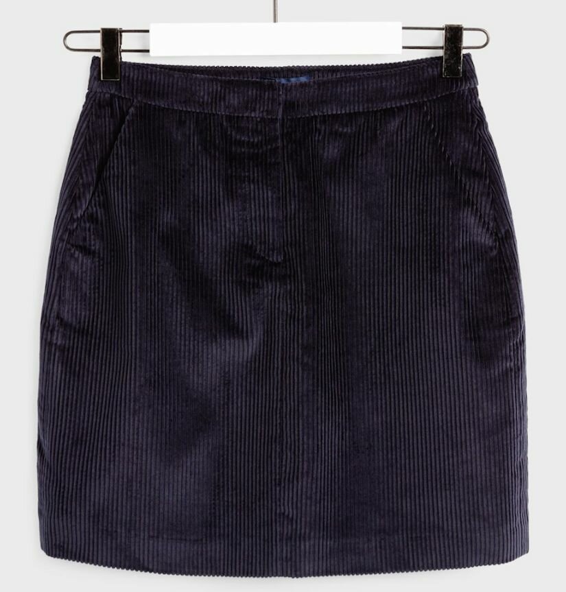 GANT WIDE WALE CORD SKIRT 4401034 5 BLACK 40