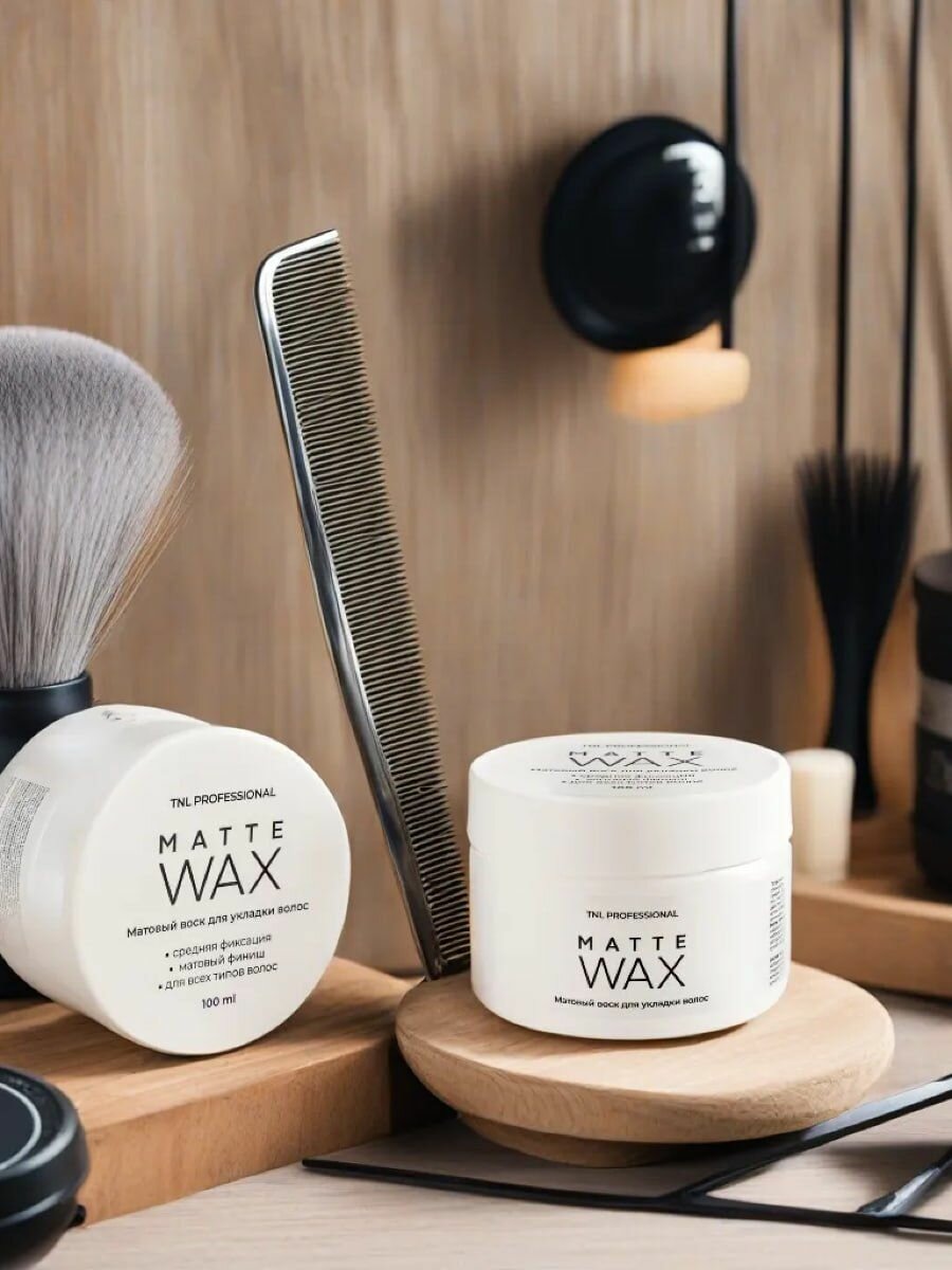 Matte Wax - Матовый воск для укладки волос, для мужчин и женщин TNL Professional Средняя фиксация, 100 мл