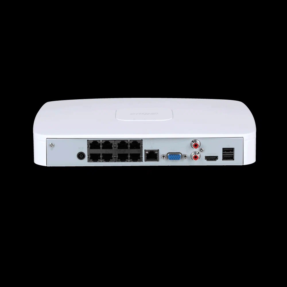 Видеорегистратор Dahua DHI-NVR2108-8P-I2 8-канальный IP-видеорегистратор с PoE, 4K, H.265+, ИИ