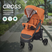 Коляска прогулочная всесезонная MOWBaby "CROSS" RA080 Brown 2024